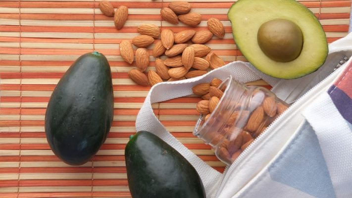 sliced avocado beside sliced bread and sliced cucumber